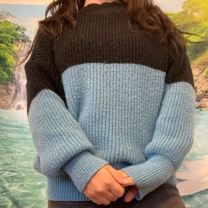 A nice warm black and blue sweatshirt